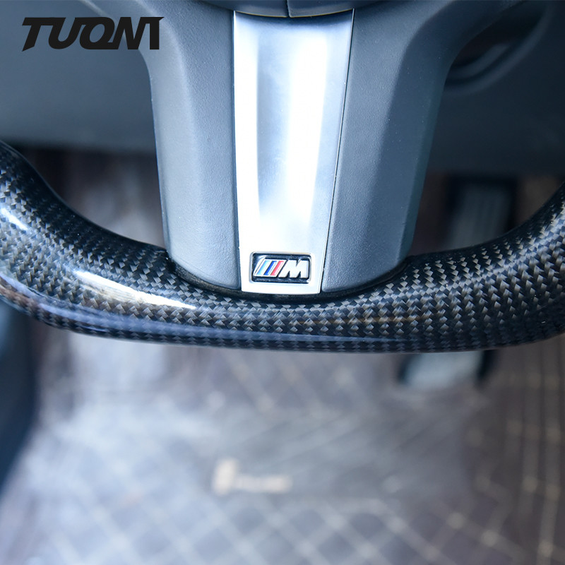 G20 G30 G28 Bmw Carbon Fiber Steering Wheel Customized Black Perforated Leather