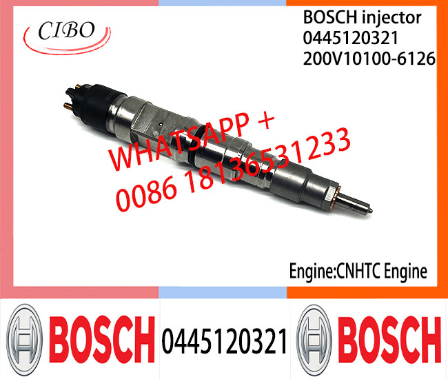 BOSCH 0445120321 Neutral Diesel Fuel Injector Assembly 0445120321 200V10100-6126 For TC Engine