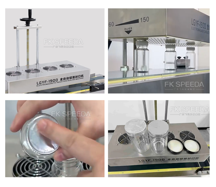 Glass Bottle Small Automatic Induction Aluminum Heat Sealing Machine for Plastic Bottle
