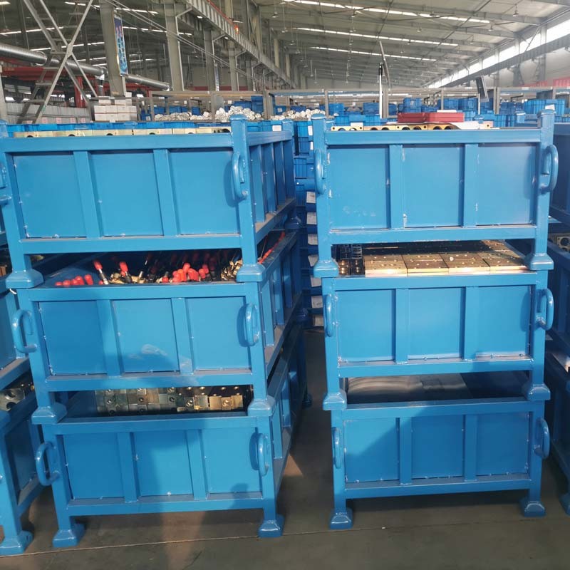 Heavy Duty Folding Metal Pallet Box For Industrial Storage And Packaging
