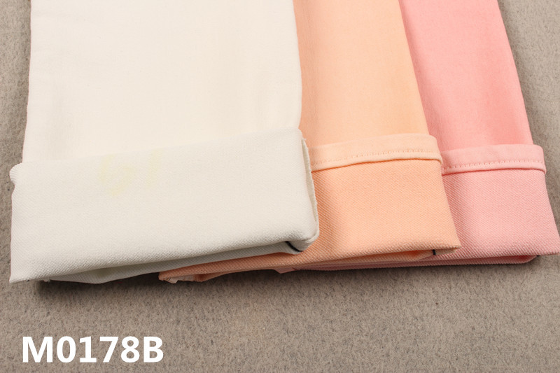 Ready For Dying 9 Oz 305gsm Double Layer Knitted Fake Denim Material Beige Denim Fabric