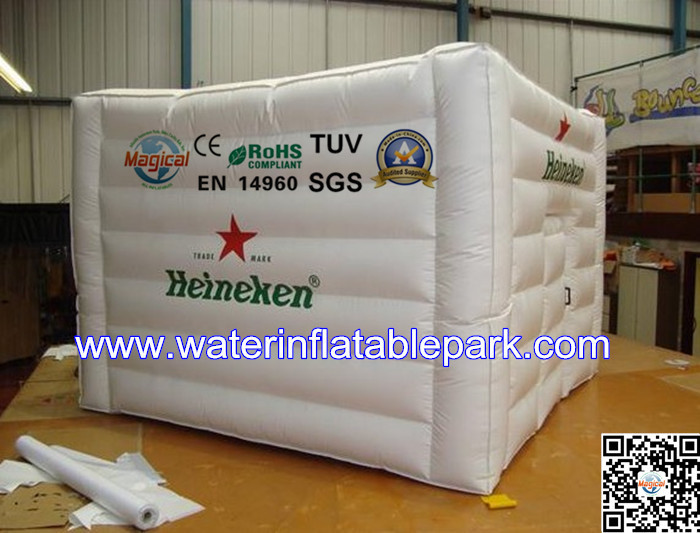 Advertising Inflatable Cube Tent / Custom Inflatable Event Tent Buliding
