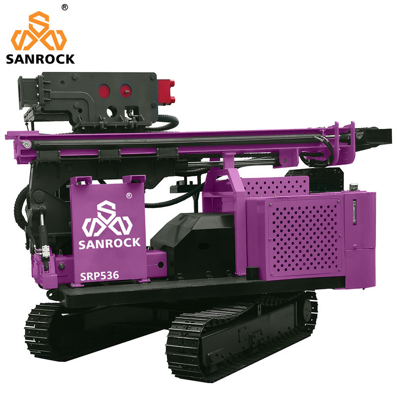 Solar Hydraulic Press Pile Driving Equipment Screw Pile Ramming Machine