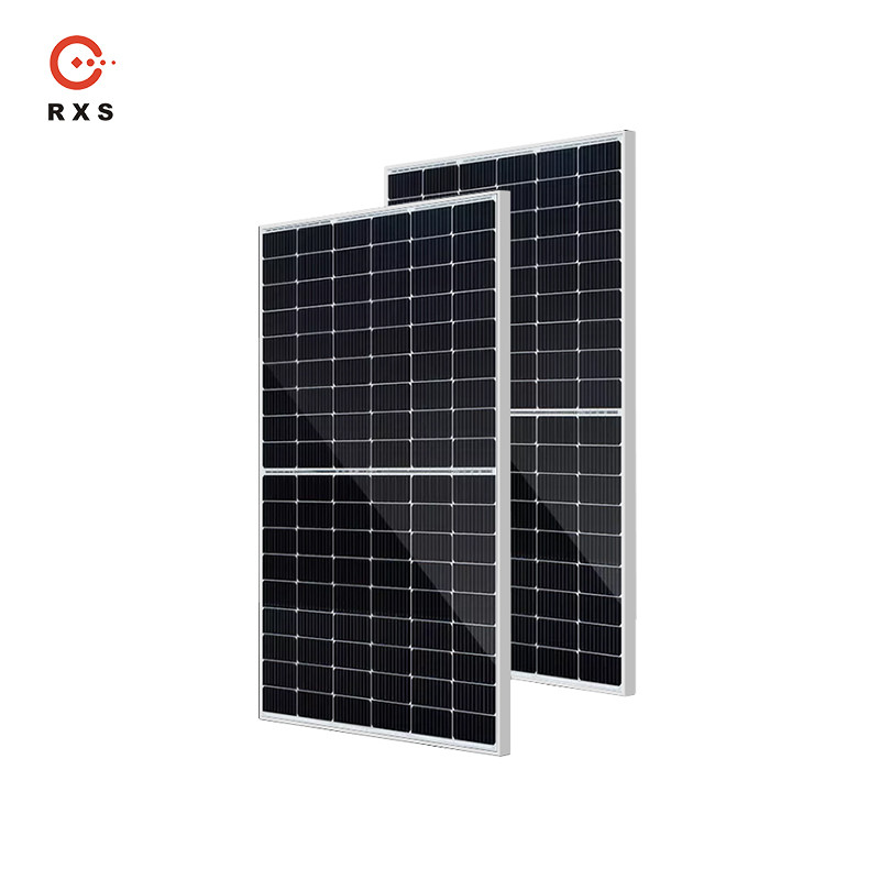 Rixin High Power Solar Panels Rooftop PV Module Half Cut Monocrystalline Silicon Cell
