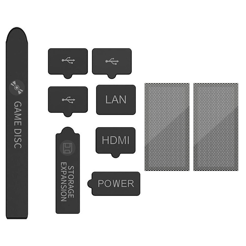 Cheapest Game Host Dustproof Cover For Xbox Series X Gaming Console Dustproof Net Rack Game Accessories