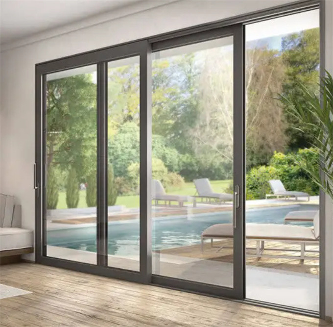 Clear View Sliding Doors For Hotel Apartment Free Design Standard Double Glazing