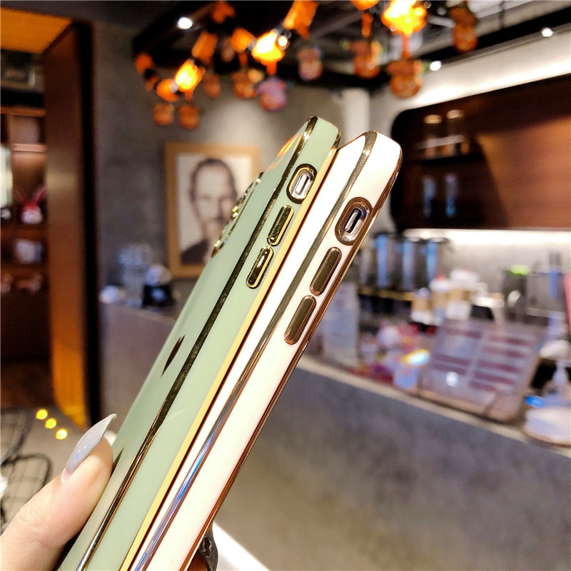 Lovely Electroplate Shockproof Smartphone Case For Iphone 11 12 Pro Max