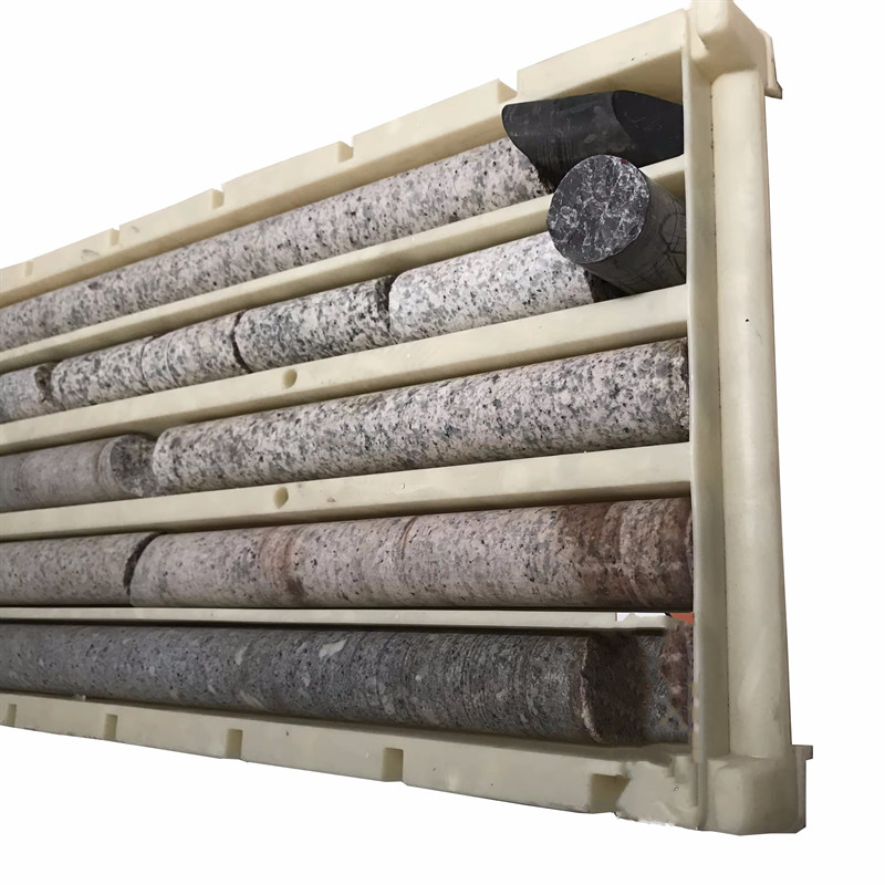 Mining Drilling Logging Plastic Core Storage Trays with Lids Tags