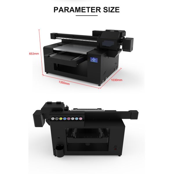 KECAI Best Factory Direct Sale 5060 Large Format Case Pen Varnish 3D Rotary UV LED Flatbed Uv Printer for Mobile Phone Cover