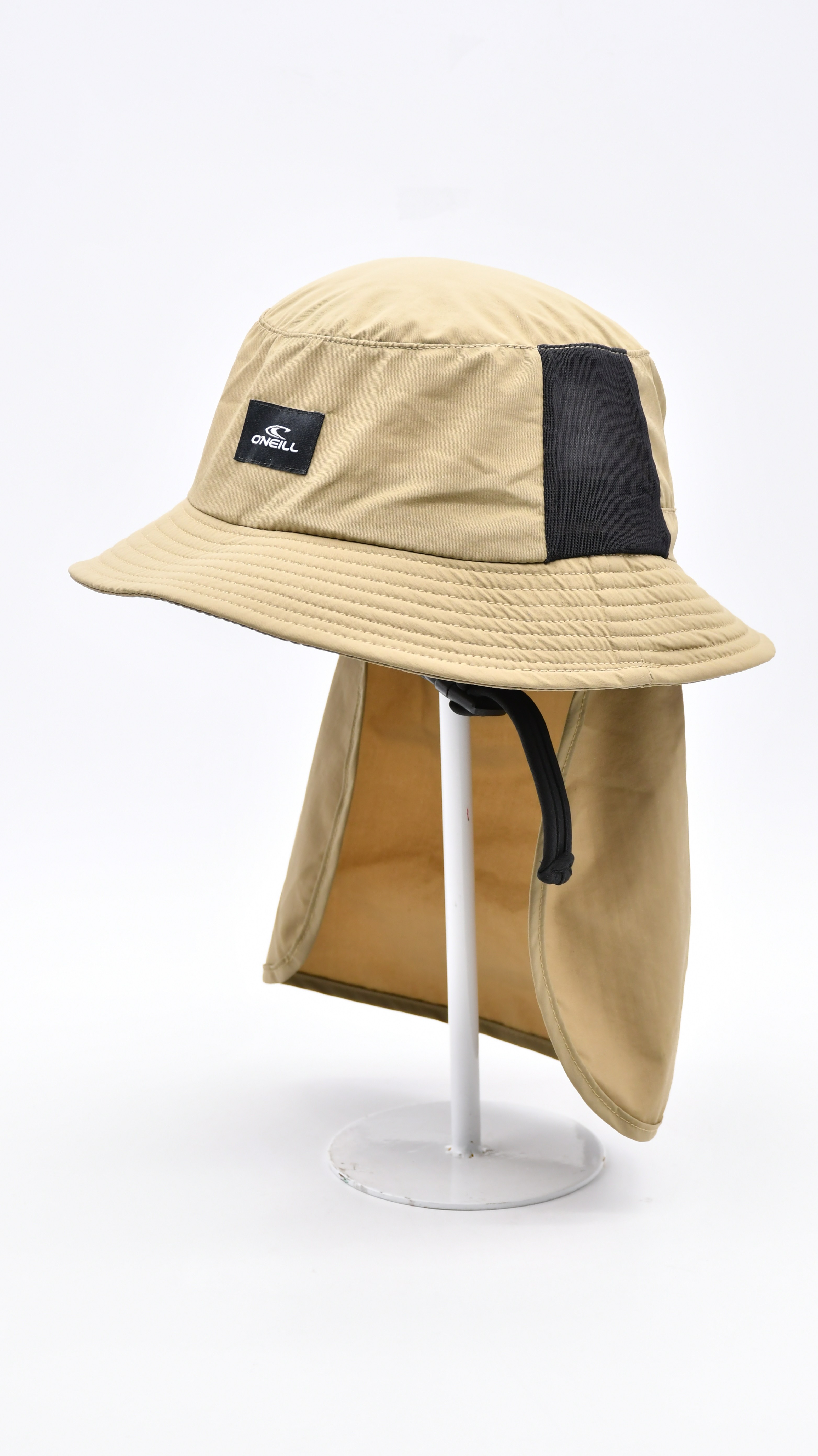 Custom Logo Fisherman Bucket Hat 100% Poylester With Scarf Protection On Sun