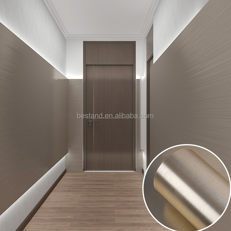 Waterproof Kitchen Heat Resistant Wallpaper Peel and Stick Metal Foil Contact Paper Self Adhesive Oil-Proof Sticker