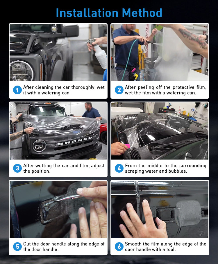 Factory Price Whloesales TPU PPF Car Films 1.52*15m Transparent Anti-yellowing Tpufilms Car Paint Protection Film