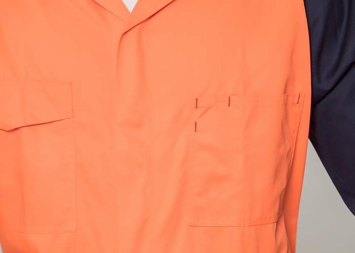 Double Stitching Safety Work Clothes High Visable Orange Jacket Bib Pants Suit