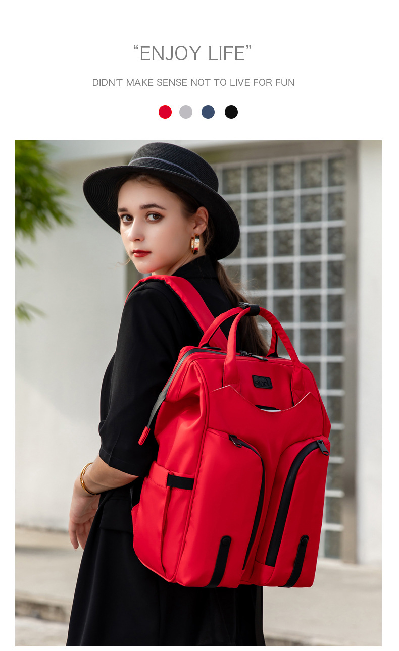 New Mommy Bag Multifunctional Large Capacity Waterproof Maternity Diaper Bag Lightweight Backpack For Mom&Dad