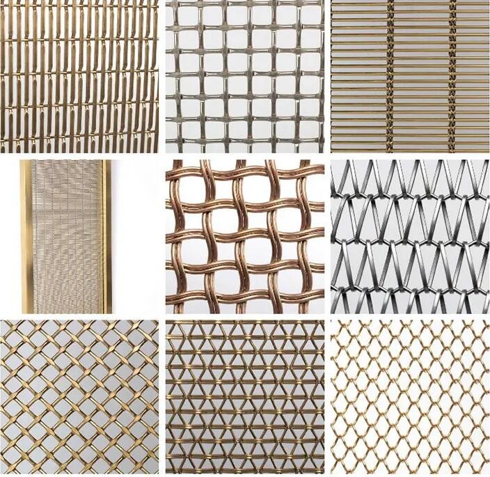 Stainless Steel Decoative Metal Architecture Mesh Stainless Steel Woven Wire Drapery