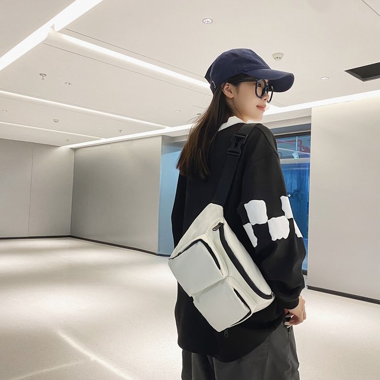Sympathy Casual Sport Shoulder Chest Bag Waterproof Nylon Men Women Waist Bag