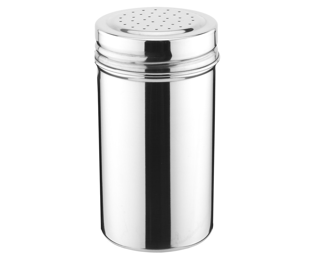 #304 Stainless Steel Salt and Pepper Shaker Porcelain Dinnerware Sets Condiment Pots with Lid 1.5 - 2.5mm Holes