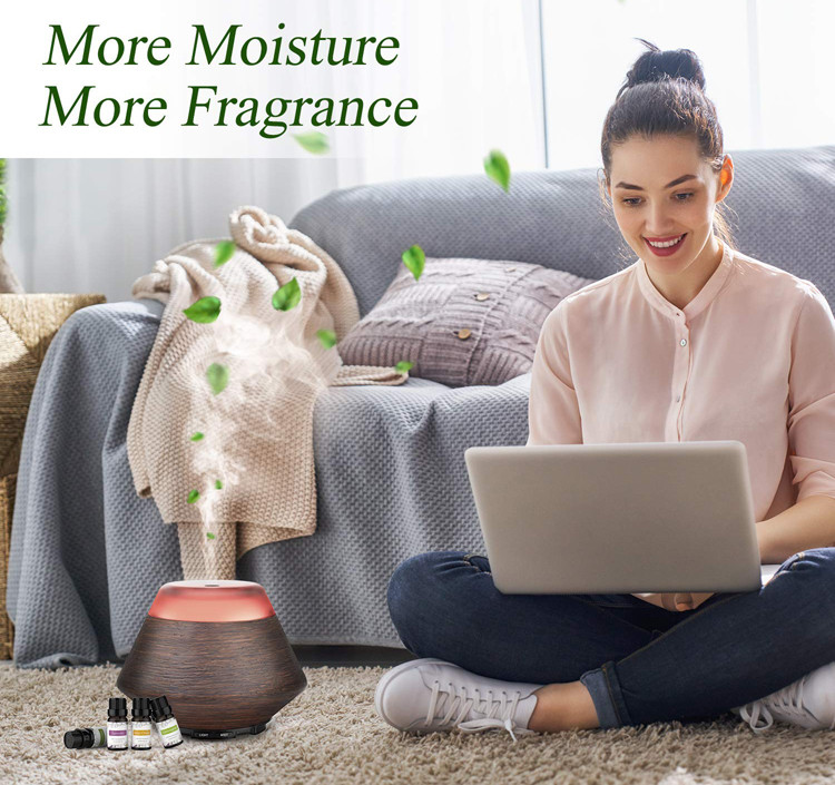 Waterless Auto Off 200ml Wood Grain Aromatherapy Diffuser