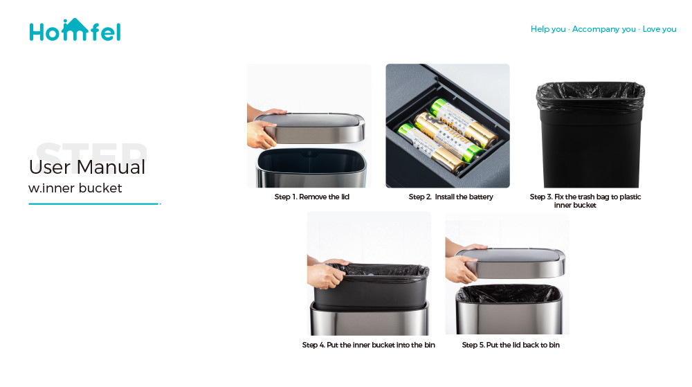 Big Volume Steel Automatic Sensor Trash Bin Open Top Touchless Trash Can