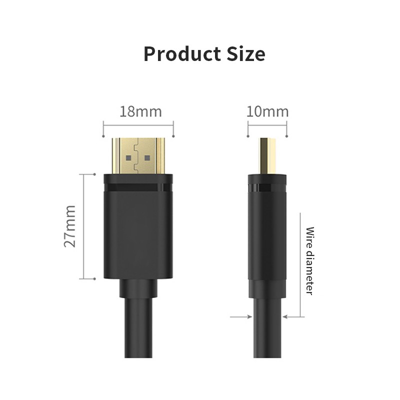 HDTV cable Without chip 2.0V 4K*2K 18 Gbps Fiber Optic PVC HDTV 4k@60Hz 5M-50M