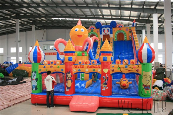 inflatable slide with castle for sale, Inflatable combo