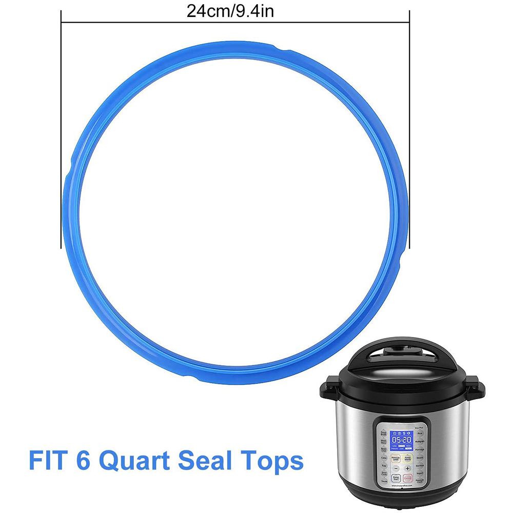Silicone Rubber Gasket Sealing Ring for 3L/4L/5L/6L Electric Pressure Cooker White
