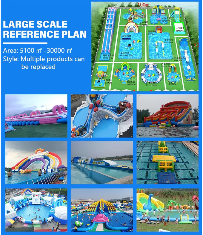 Customizable INFLATABLE WATER PARK for Your Water Park Business