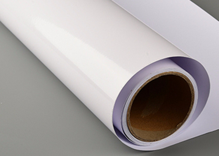 Gloss White Polymeric Vinyl Digital Screen Transfer Film With Removable Adhesive