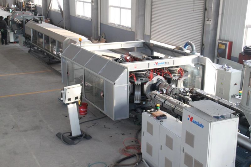 Double Screw HDPE Hollow Wall Corrugated Pipe Extrusion Machine 8-32mm 16-63mm