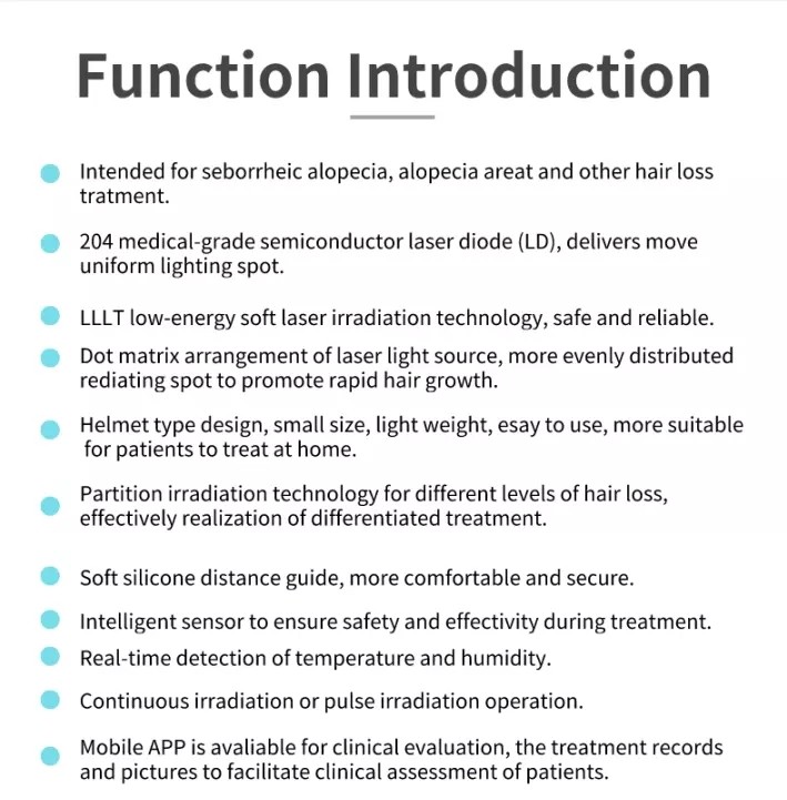 ISO Laser Hair Growth Helmet 8000B Kernel Medical Equipment