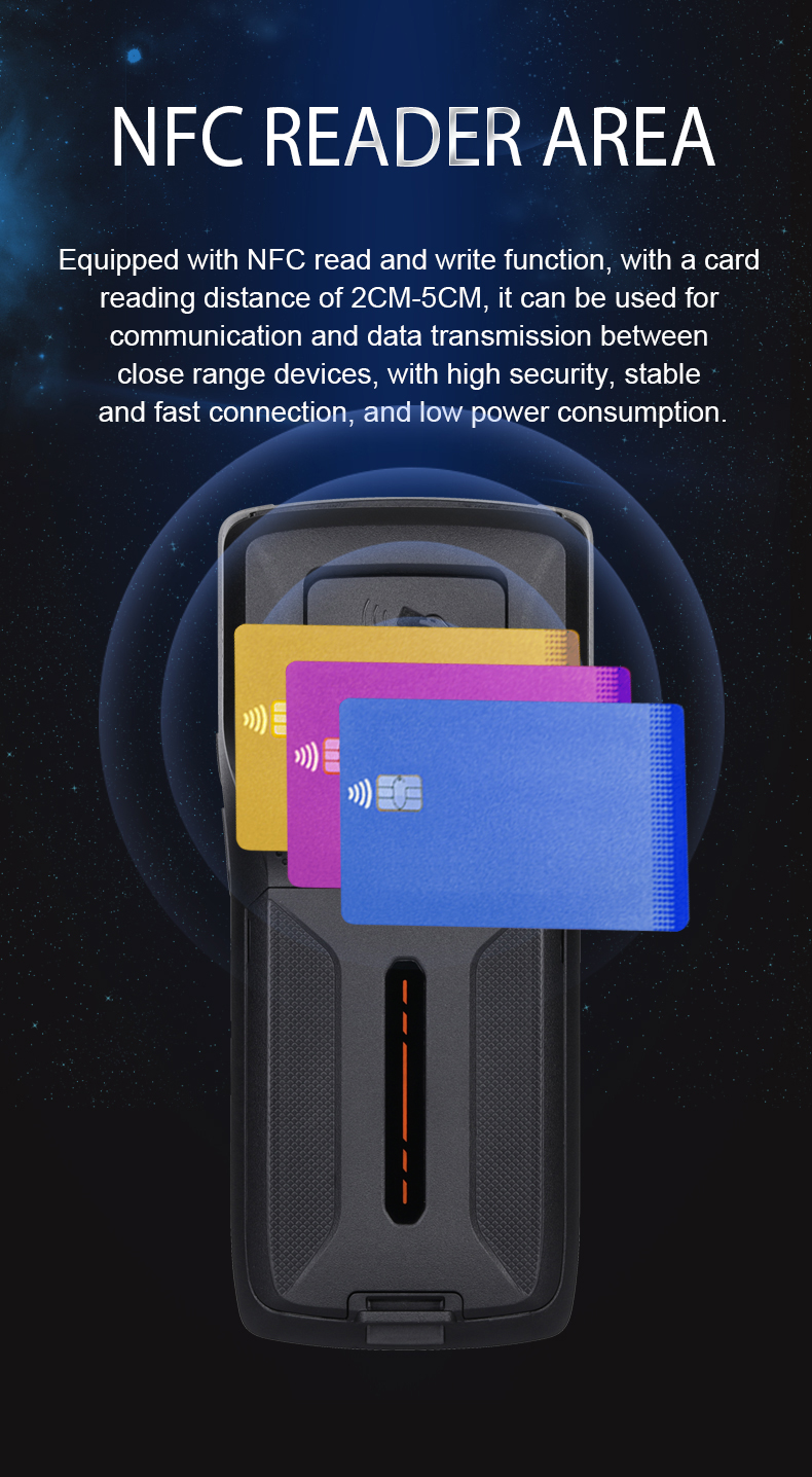 JZIOT SDK Equipped Wireless Portable Laser 1D 2D Handheld Android NFC Barcode PDA Scanner With Printer
