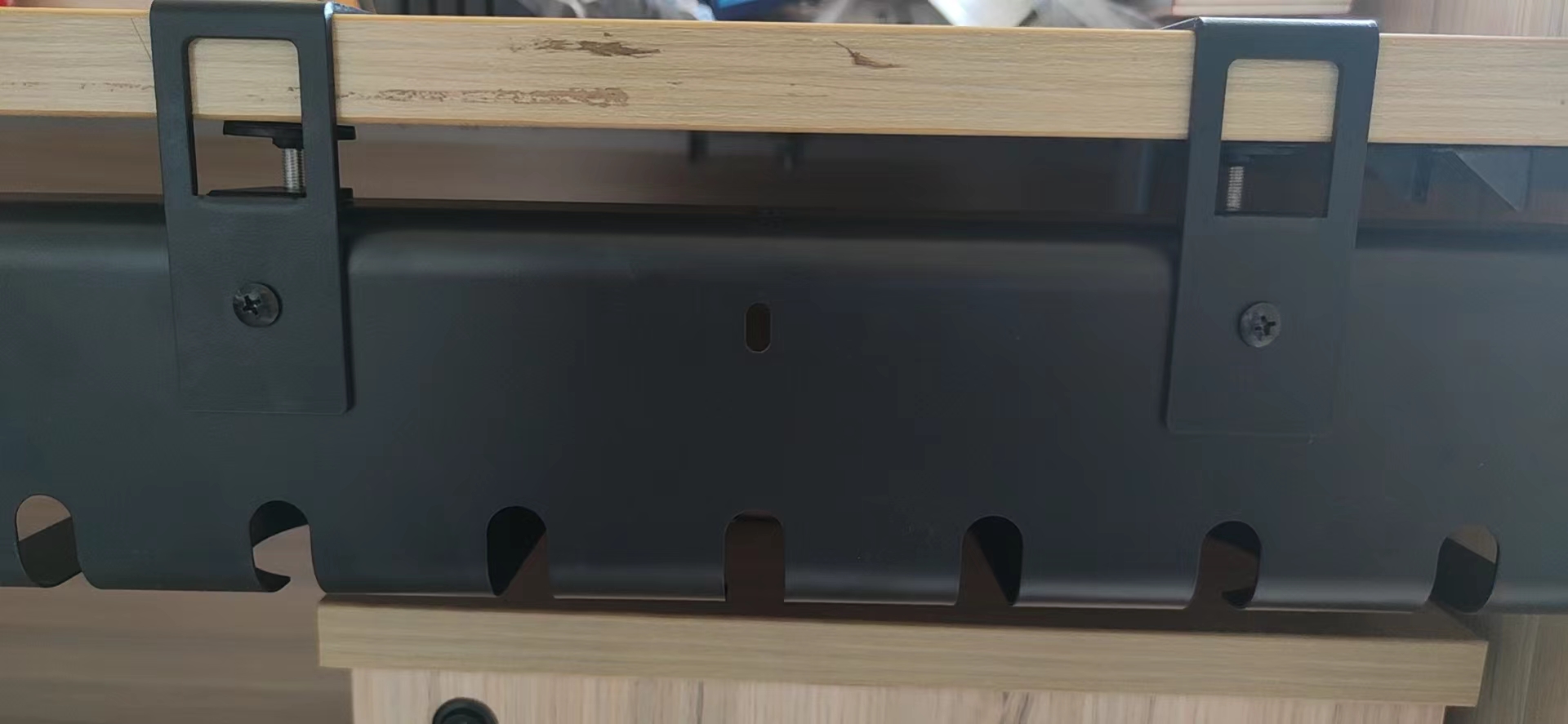Stylish Cable Management Tray for Home Office Computer Desk Cable Hider in Living Room