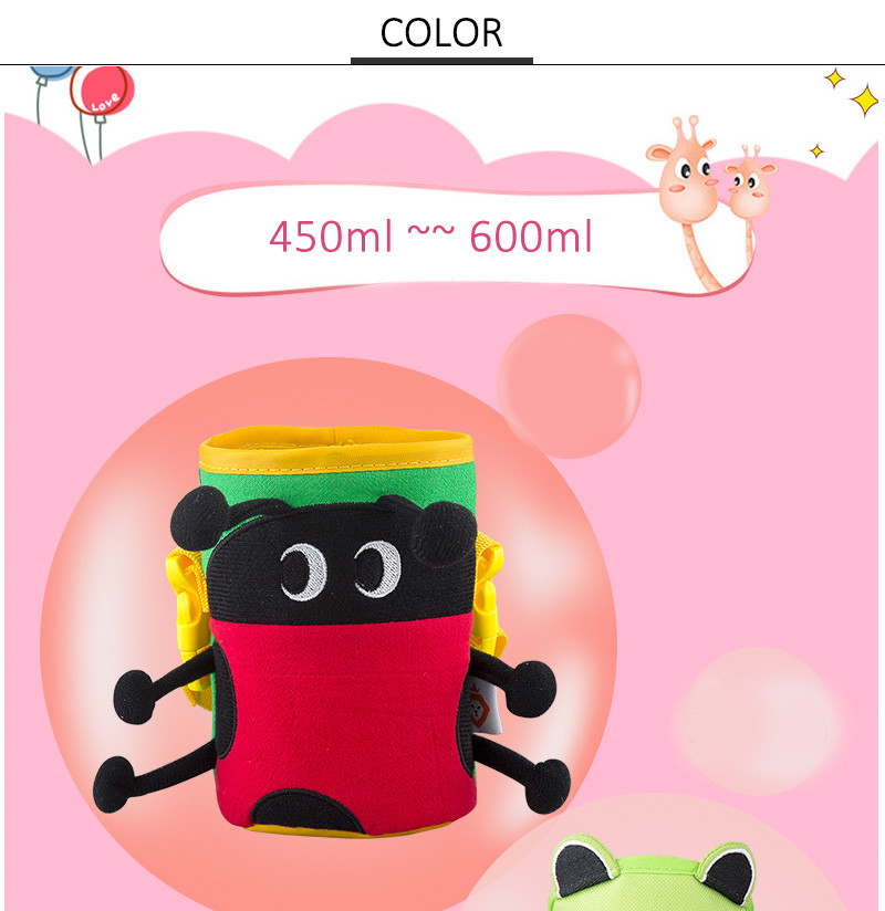 Animal Design 450ml 600ml Glass Water Bottle Sleeve