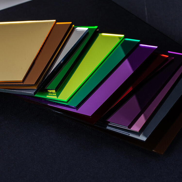 Customized Mirror Finish Acrylic Sheet 4x8ft Golden Silver Color 1.2g/Cm3