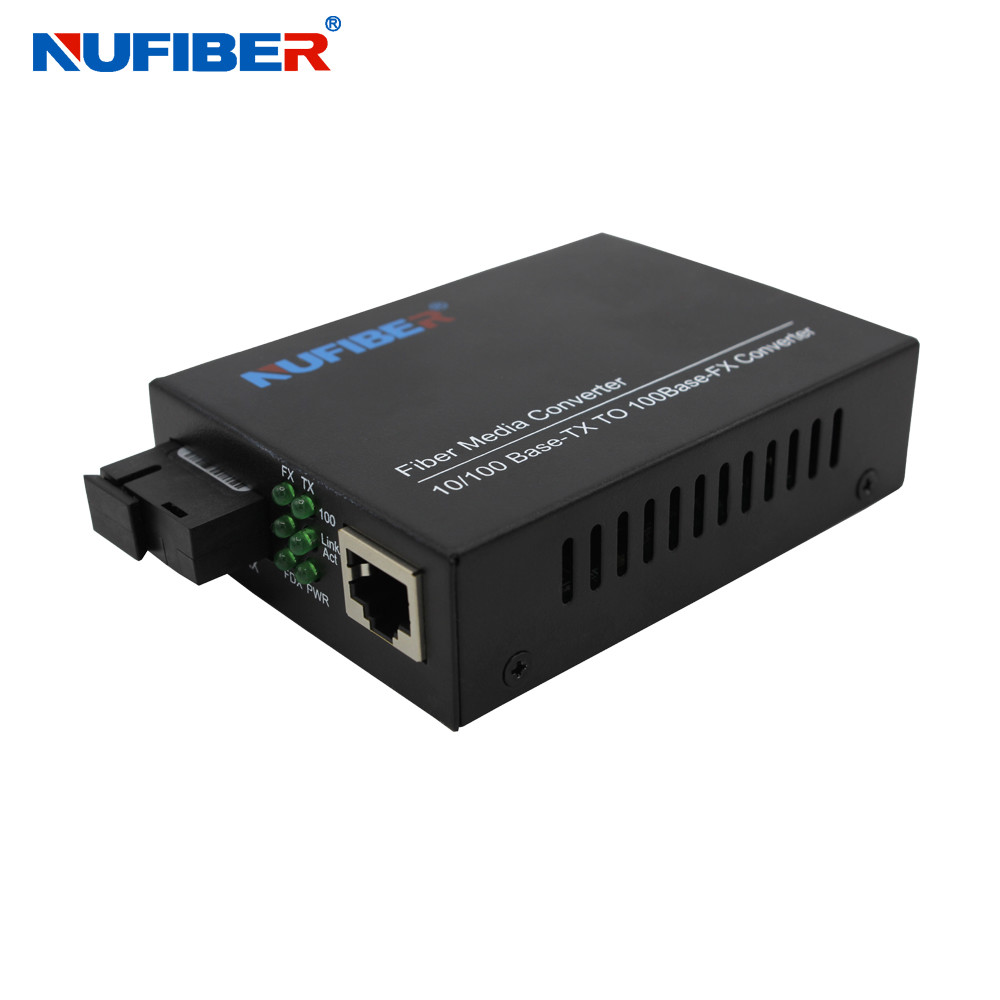 Simplex 1310nm 1550nm 20km SC Fiber Media Converter