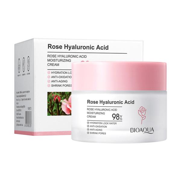 Rose Hyaluronic Acid Moisturizer Facial Cream Brightening Skin Tightening Cream