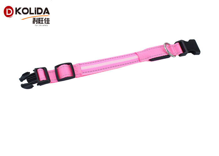Anti - Lost Polyster LED Dog Collar Necklace Security Glitter Collars Flashing