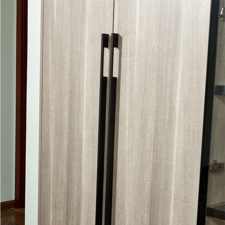 PVC Surface E0E1 Glass Door Closet Indoor Furniture Set For Bedroom