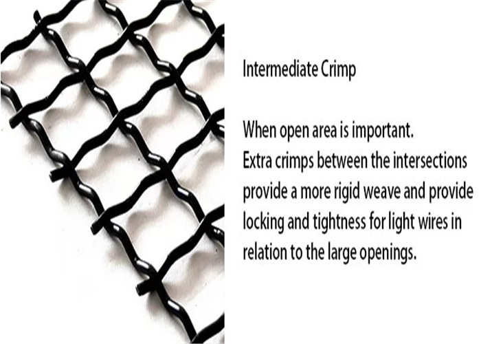 1x1m 2.5mm 8mm Aperture Crimped Mesh Screen