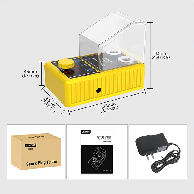 Spark Plug Car Diagnostic Tester 110V 220V With Auto Adjustable Double Hole Detector