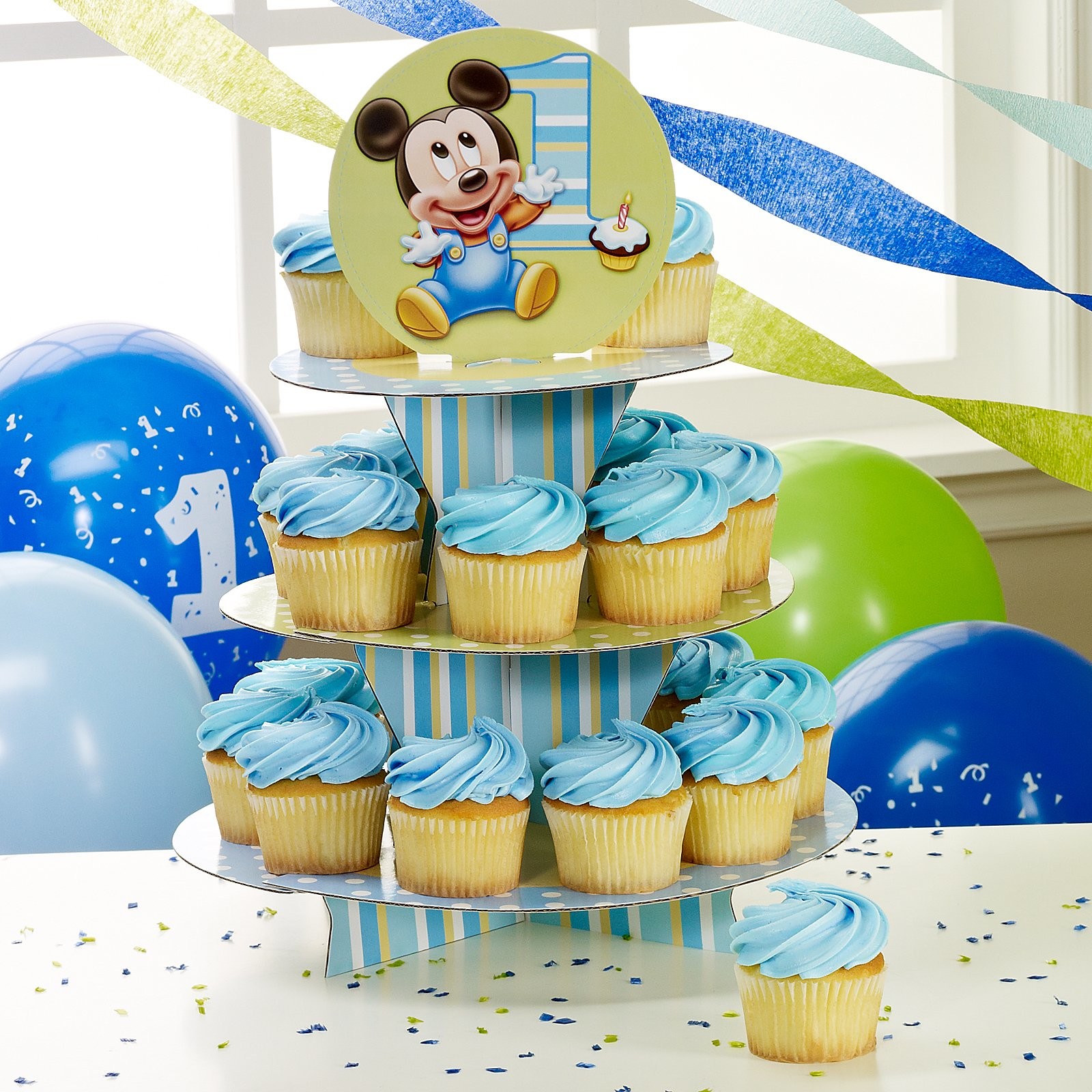 Printable Cardboard Party Cupcake Stand , 3 Tiered Cupcake Display Stand