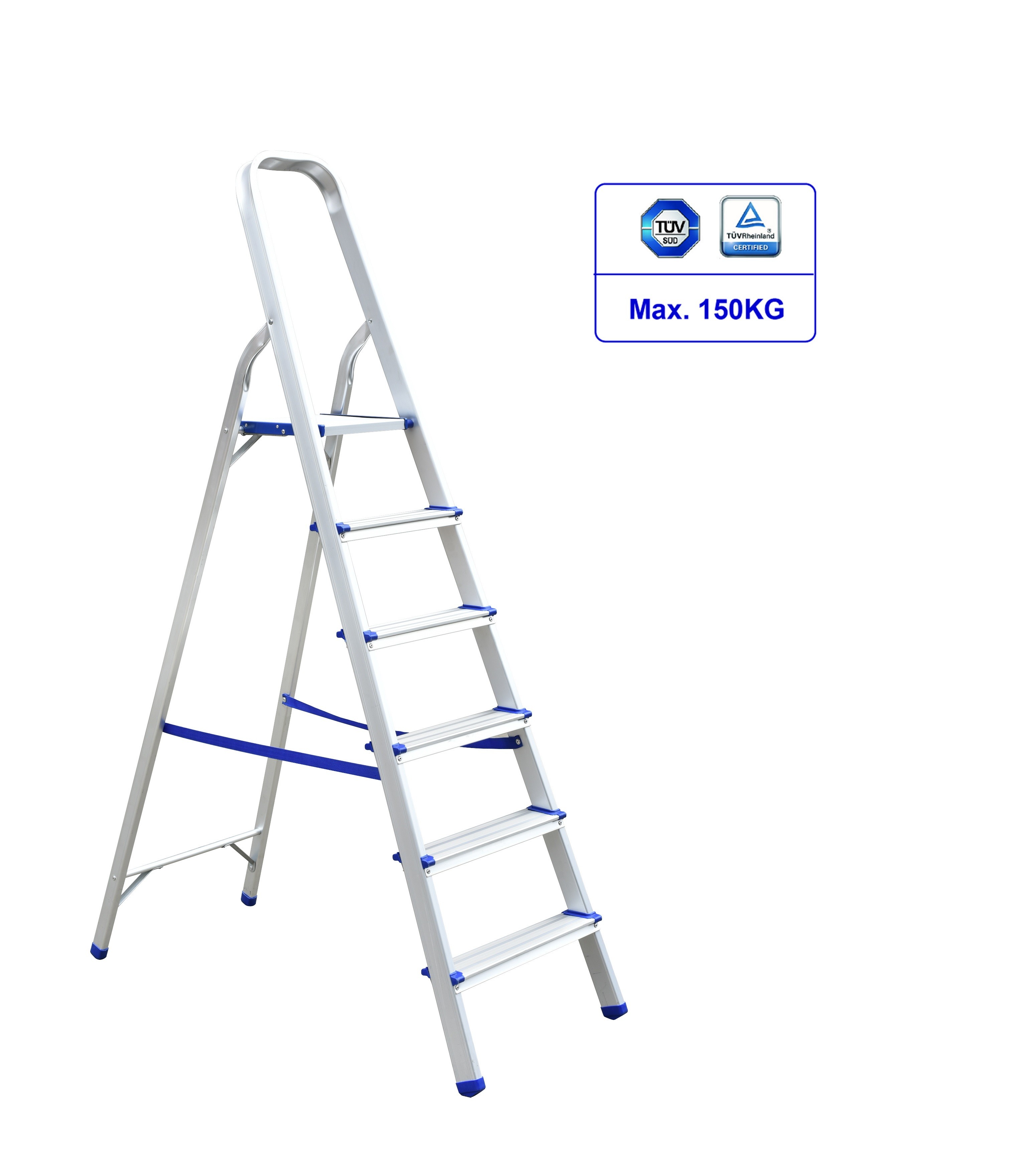 Multi Purpose Aluminium Platform Steps Aluminium Foot Stool 6 Steps