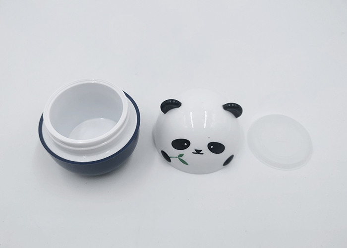 Panda Shape Cute Empty Lotion Jars , White Cream Jar For Baby Care Products