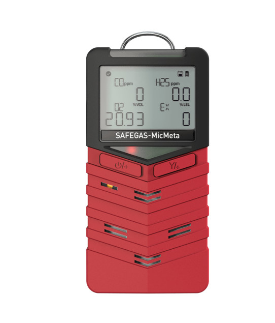 Multi Gas Detector CO H2S O2 LEL Concentration 4 in 1 Gas Detector IECEX ATEX Certificate