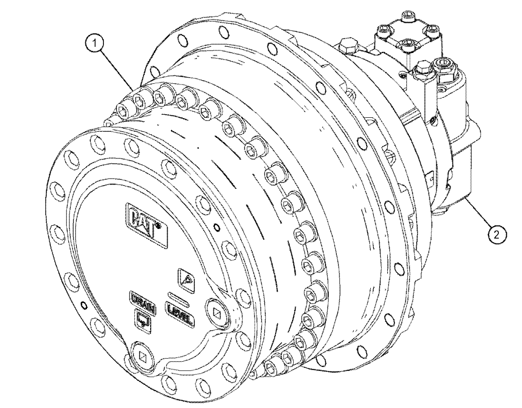 333-2988 3332988 480-6768 4806768 Travel Gearbox Final Drive For Cat 320d2 E320d2 Travel Assembly Travel Motor Excavator Parts Aftermarket Original