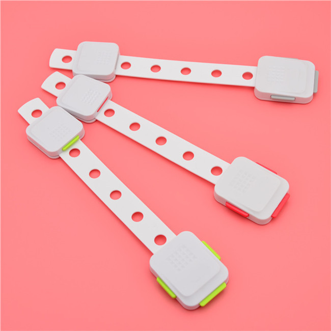 20cm Length Child Safety Cabinet Locks Pink Seal Strap Security Cupboard Locking