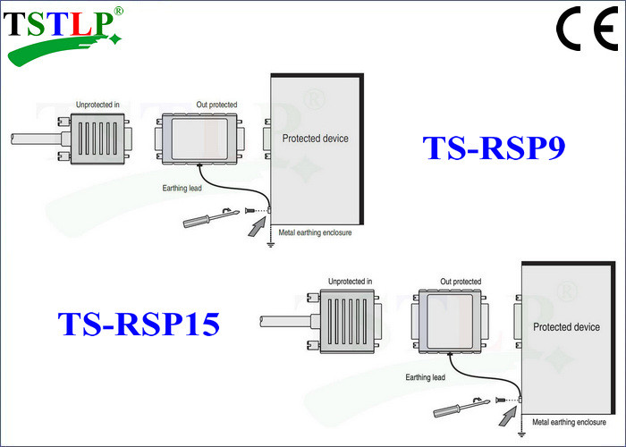 Computer Equipment Lightning Surge Protector D SUB 9 / 15 Pins RS485 / RS422 / RS232