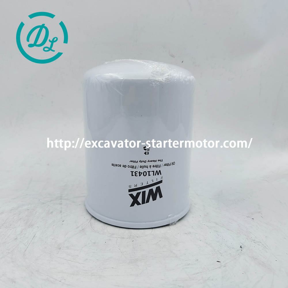 WL10431 Oil Filter Wix Excavator Spare Parts Oem Metal Canister Filter