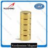 Buy cheap Gold Plating Neodymium Cylinder Magnets , Neodymium Magnets N52 Radial from wholesalers