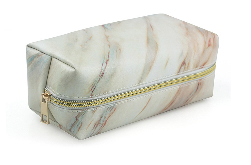 Large Capacity Cosmetic Brush Bag Luxury Makeup Leather Travel Wash Bag